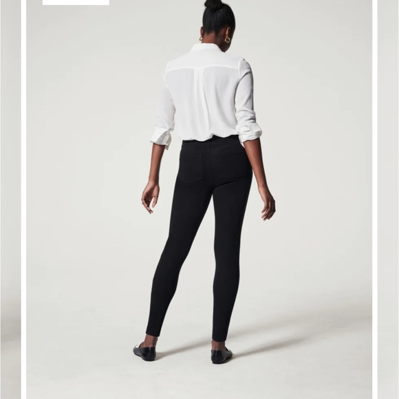 • Spanx • Women’s Jean-ish® Ankle Leggings Black  Small / 2-4 - Picture 2 of 5